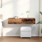 Preview: Wandregal mit Schubladen Altholz-Optik 100x36x19 cm