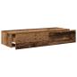 Preview: Wandregal mit Schubladen Altholz-Optik 100x36x19 cm