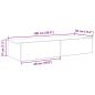 Preview: Wandregal mit Schubladen Altholz-Optik 100x36x19 cm