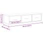 Preview: Wandschrank Artisan-Eiche 88x26x18,5 cm Holzwerkstoff