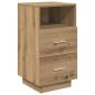 Preview: Nachttische 2 Stk. mit 2 Schubladen Artisan-Eiche 36x36x68 cm