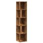 Preview: Eckregal Altholz-Optik 33x33x165 cm Holzwerkstoff
