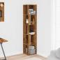 Preview: Eckregal Altholz-Optik 33x33x165 cm Holzwerkstoff