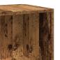 Preview: Eckregal Altholz-Optik 33x33x165 cm Holzwerkstoff
