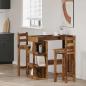 Preview: Bartisch mit Regal Altholz-Optik 100x48x101,5 cm