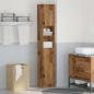 Preview: Badschrank Altholz-Optik 32x25,5x190 cm Holzwerkstoff