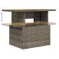 Preview: 5-tlg. Garten-Sofagarnitur mit Kissen Grau Poly Rattan