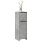 Preview: ARDEBO.de - Badezimmerschrank Betongrau 30x30x95 cm Holzwerkstoff