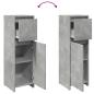 Preview: Badezimmerschrank Betongrau 30x30x95 cm Holzwerkstoff