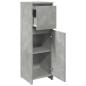 Preview: Badezimmerschrank Betongrau 30x30x95 cm Holzwerkstoff