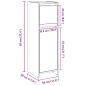 Preview: Badezimmerschrank Betongrau 30x30x95 cm Holzwerkstoff