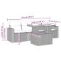 Preview: 5-tlg. Garten-Sofagarnitur mit Kissen Beige Poly Rattan