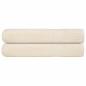 Preview: ARDEBO.de - Saunatücher 2 Stk. Creme 80x200 cm 360 g/m² 100% Baumwolle
