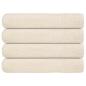 Preview: ARDEBO.de - Handtücher 4 Stk. Creme 100x200 cm 360 g/m² 100% Baumwolle