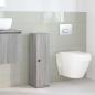 Preview: Badezimmerschrank mit Rollenhalter Grau Sonoma 20,5x22x72 cm