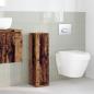Preview: Badezimmerschrank mit Rollenhalter Altholz-Optik 20,5x22x72 cm