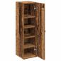 Preview: Badezimmerschrank mit Rollenhalter Altholz-Optik 20,5x22x72 cm