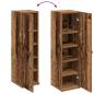 Preview: Badezimmerschrank mit Rollenhalter Altholz-Optik 20,5x22x72 cm
