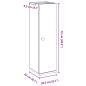 Preview: Badezimmerschrank mit Rollenhalter Sonoma-Eiche 20,5x22x72 cm