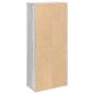 Preview: Badezimmerschrank mit Rollenhalter Grau Sonoma 39x22x90 cm