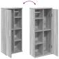 Preview: Badezimmerschrank mit Rollenhalter Grau Sonoma 39x22x90 cm