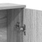 Preview: Badezimmerschrank mit Rollenhalter Grau Sonoma 39x22x90 cm