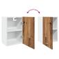 Preview: Hängeschrank Altholz-Optik 40x31x60 cm Holzwerkstoff