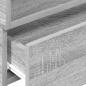 Preview: Wand-Nachttische 2 Stk. Grau Sonoma 45x26x28,5 cm