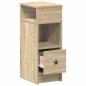 Preview: Nachttisch mit Schublade Sonoma-Eiche 25x31x66 cm