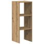 Preview: Bücherregal Stapelbar Artisan-Eiche 30x30x80 cm Holzwerkstoff