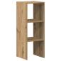 Preview: Bücherregal Stapelbar Artisan-Eiche 30x30x80 cm Holzwerkstoff