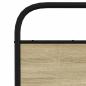 Preview: Metallbett ohne Matratze Sonoma-Eiche 140x190 cm