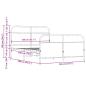 Preview: Metallbett ohne Matratze Sonoma-Eiche 140x190 cm