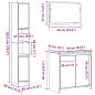 Preview: 3-tlg. Badmöbel-Set Artisan-Eiche Holzwerkstoff