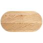 Preview: Tischplatte 80x40x4 cm Massivholz Eiche Oval