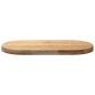 Preview: Tischplatte 80x40x4 cm Massivholz Eiche Oval