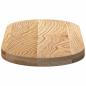 Preview: Tischplatte 80x40x4 cm Massivholz Eiche Oval