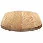 Preview: Tischplatte 120x60x4 cm Massivholz Eiche Oval