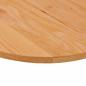 Preview: Tischplatte Hellbraun 120x60x2 cm Massivholz Eiche Oval