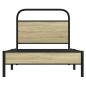 Preview: Bettgestell ohne Matratze 80x200 cm Sonoma-Eiche Holzwerkstoff