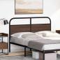 Preview: Kopfteil Braun Eichen-Optik 135 cm Stahl und Holzwerkstoff
