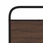 Preview: Kopfteil Braun Eichen-Optik 200 cm Stahl und Holzwerkstoff