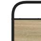 Preview: Kopfteil Sonoma-Eiche 120 cm Stahl und Holzwerkstoff