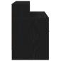 Preview: Nachttisch mit Schublade Schwarz Eichen-Optik 51x31x47 cm
