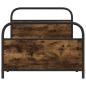 Preview: Bettgestell ohne Matratze 107x203 cm Räuchereiche Holzwerkstoff