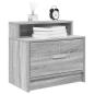 Preview: ARDEBO.de - Nachttische mit Schublade 2 Stk. Grau Sonoma 51x31x47 cm
