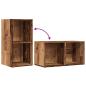 Preview: Aufbewahrungstruhe Altholz-Optik 69,5x34x36 cm Holzwerkstoff
