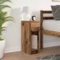 Preview: Nachttisch mit Schublade Altholz-Optik 20x36x60 cm