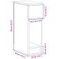 Preview: Nachttisch mit Schublade Altholz-Optik 20x36x60 cm