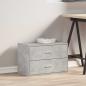 Preview: Schrank mit 2 Schubladen Betongrau 60x31x40 cm Holzwerkstoff